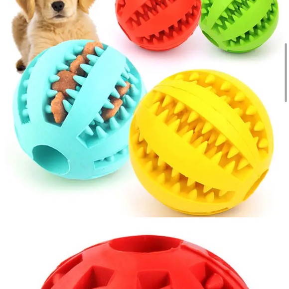 Set of 4 interactive pet chewing toys for dogs & cats, Like New, Multicolor - Picture 6 of 7